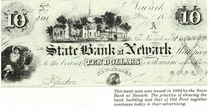 10 Dollar Bank Note
Photo from "Old First Church"

