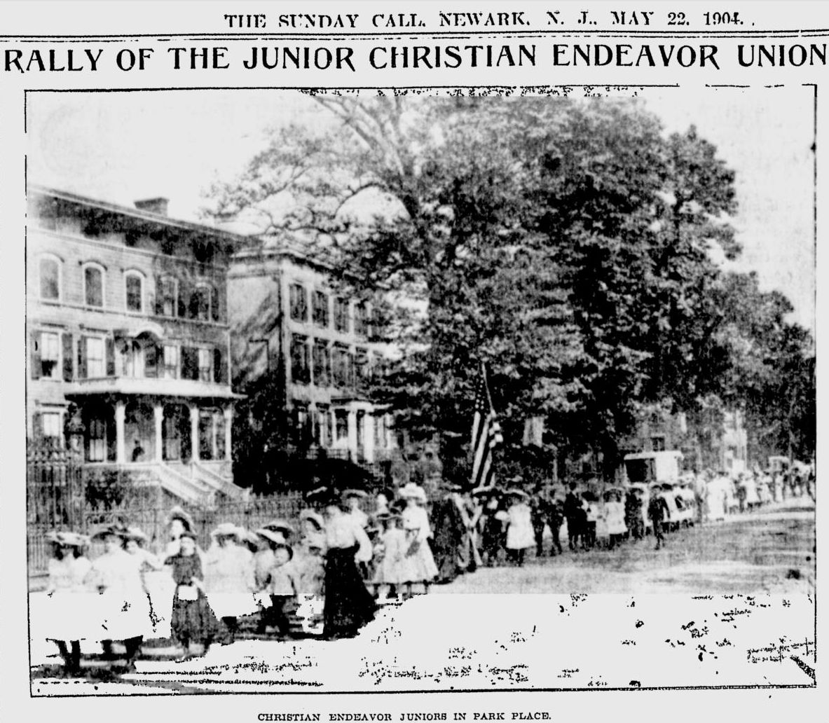Rally of the Junior Christian Endeavor Union
Marching on Park Place
