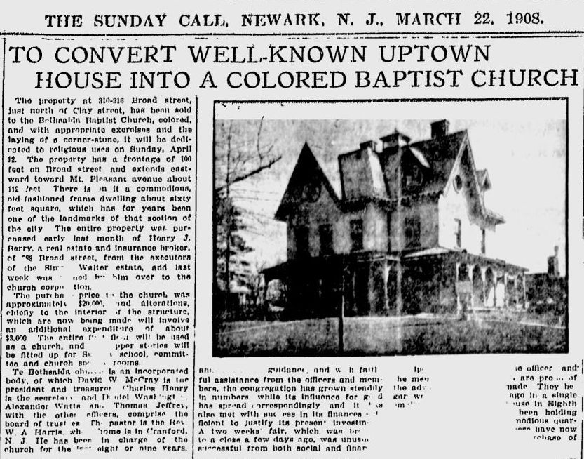 To Convert Well-Known Uptown House into a Colored Baptist Church
March 22, 1908
