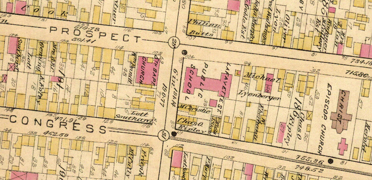 1889 Map
76 Prospect Street (81,85 Congress Street)
