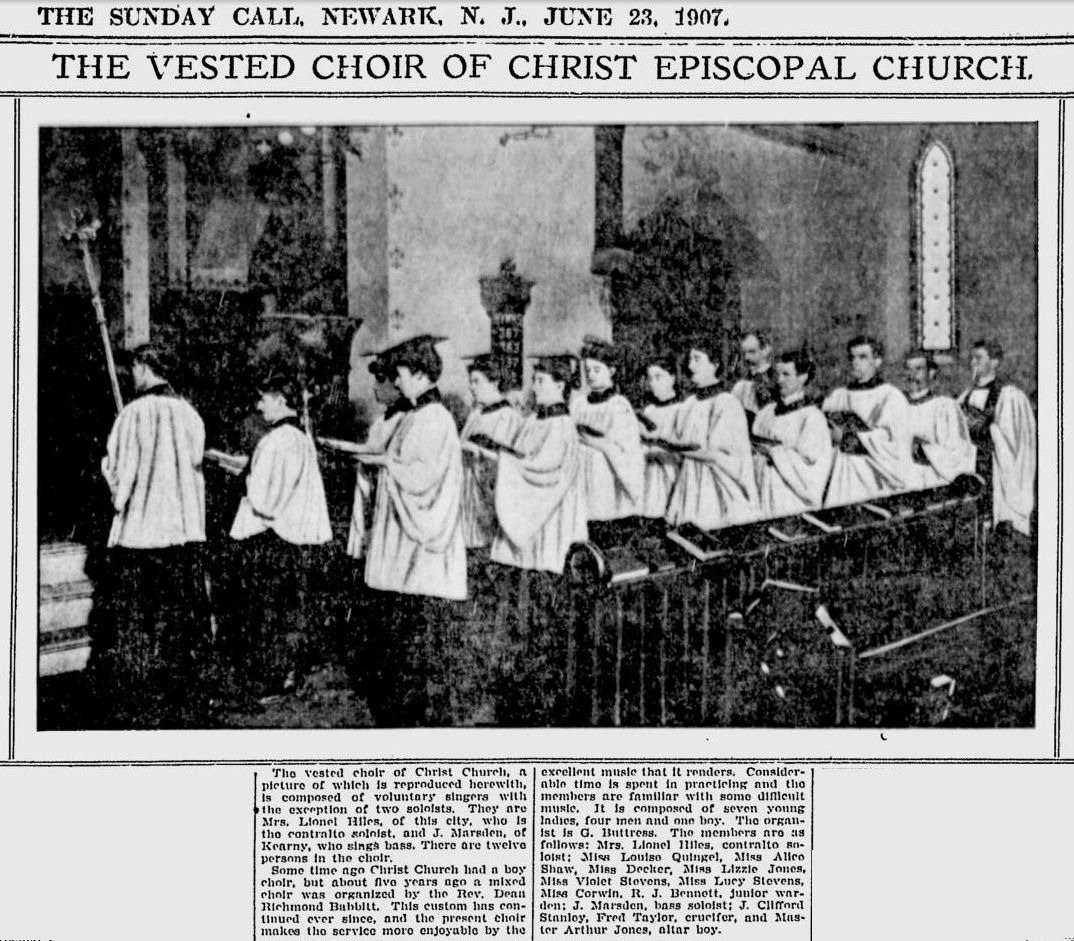 The Vested Choir of Christ Episcopal Church
