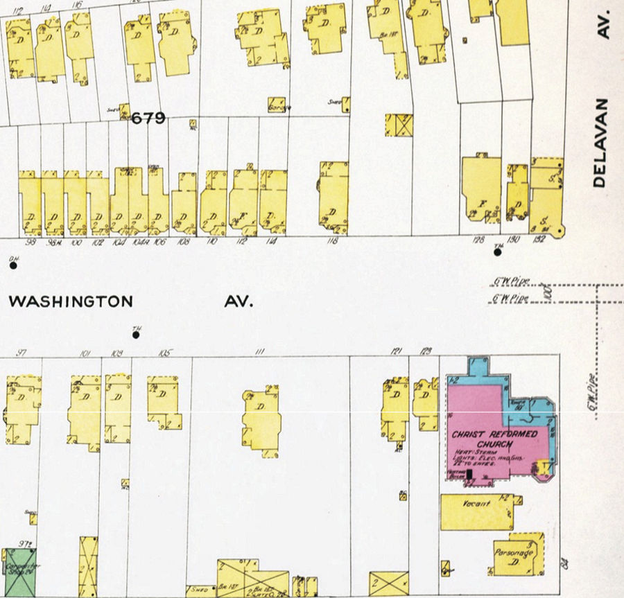 1909 Map
127 Washington Ave.
