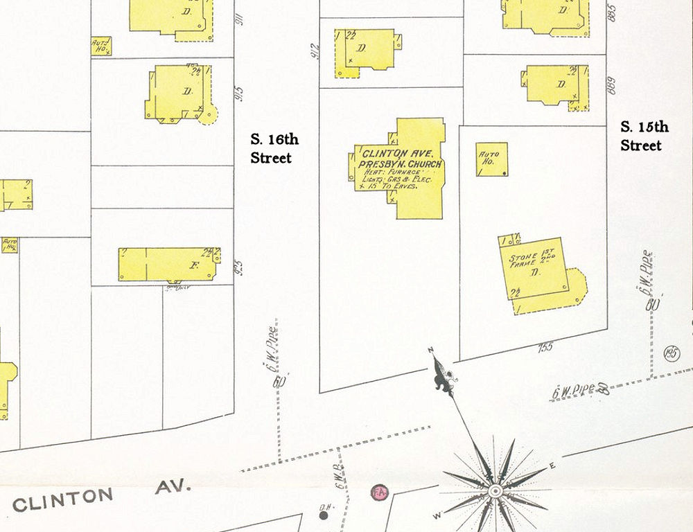 1909 Map
761 - 771 Clinton Avenue corner South Sixteenth Street
