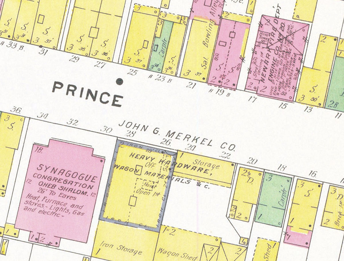 1908 Map
30, 32 Prince Street
