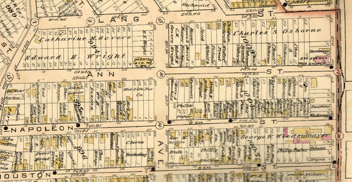 1889 Map
New York Avenue c. Ann Street
