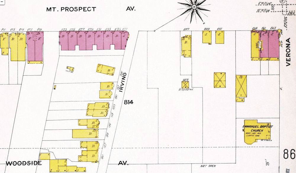 1909 Map
Verona Ave. n. Mt. Prospect Ave
