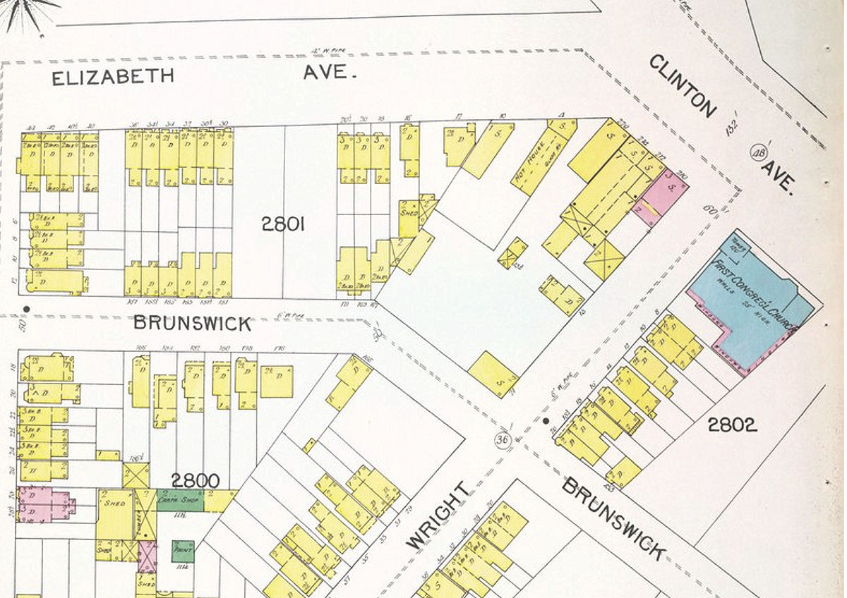 1892 Map
29 Clinton Ave. c. Wright
