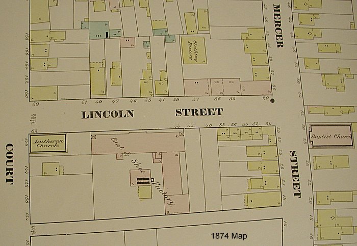 1874 Map
24, 28 Mercer Street

