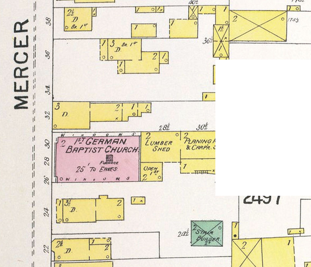 1892 Map
24, 28 Mercer Street
