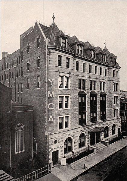 To the left of the YMCA
From "Views of Newark" Published by L. H. Nelson Company ~1905
