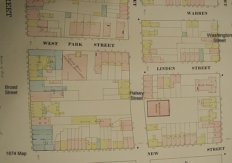 1874 Map
63, 75 Halsey Street
