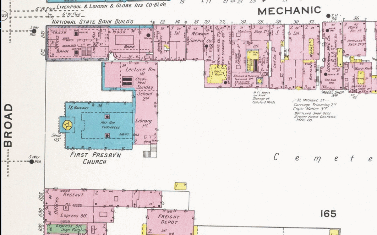1908 Map
818, 820 Broad Street
