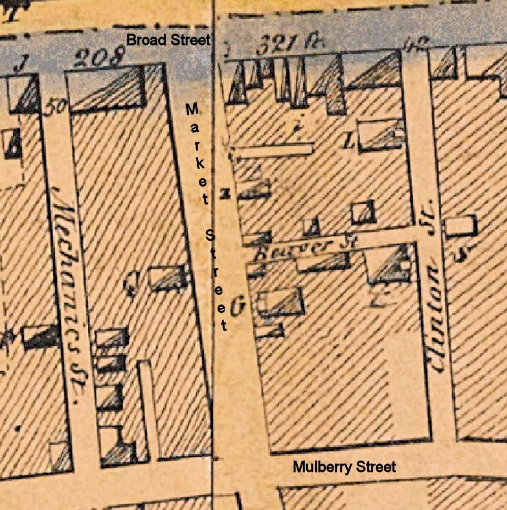 1847 Map
165 Market Street
"G" on the map
