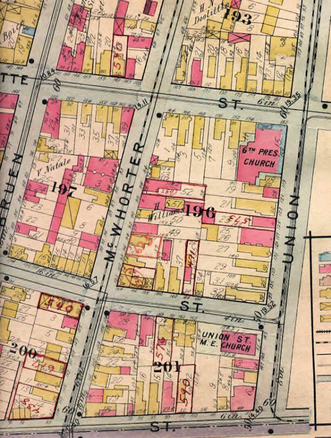 1912 Map
125, 143 Union Street

