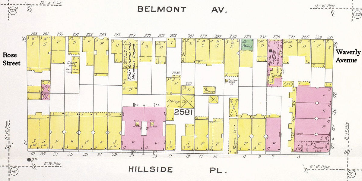 1908 Map
249 Belmont Avenue
