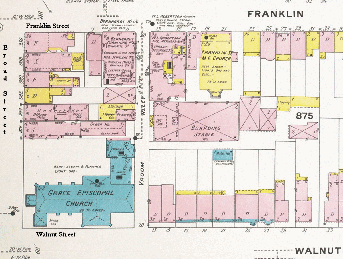 1908 Map
950, 956 Broad Street
