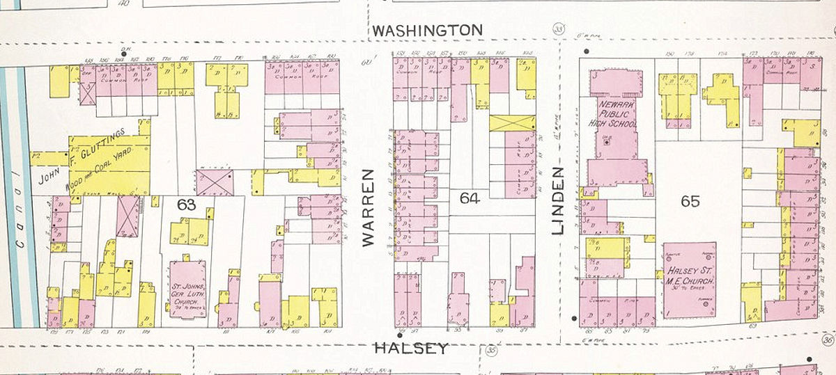 1892 Map
63, 75 Halsey Street

