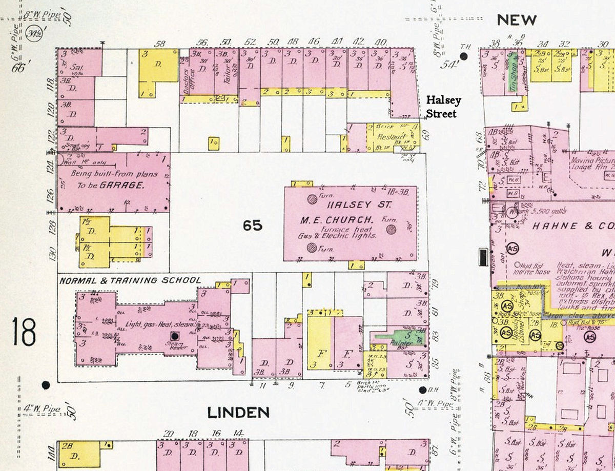 1908 Map
75 Halsey Street
