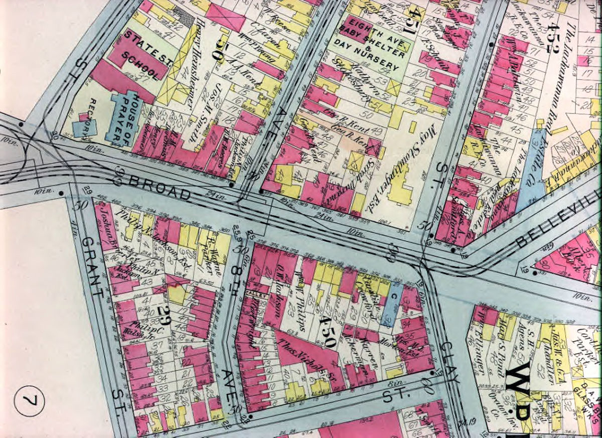 1911 Map
399, 407, 409 Broad Street
