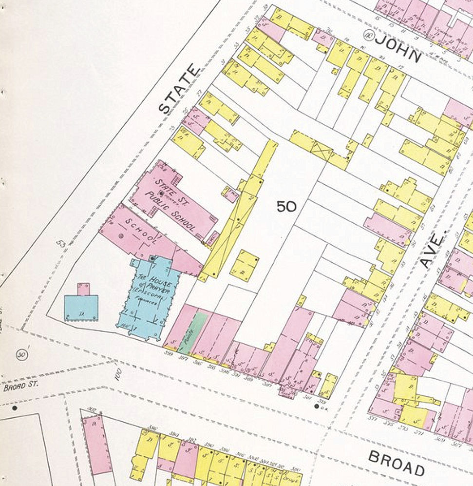 1892 Map
399, 407, 409 Broad Street
