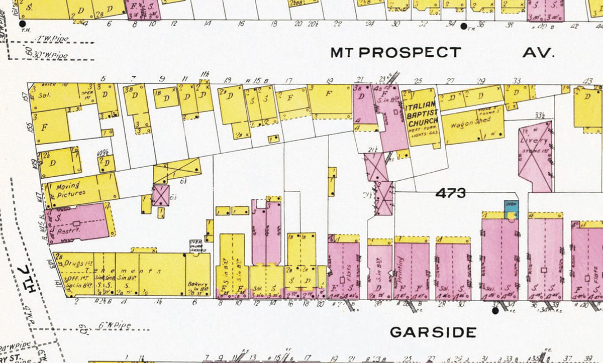 1909 Map
25 Mt. Prospect Avenue
