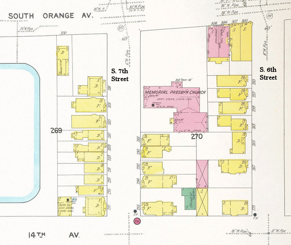 1909 Map
316 South Orange Avenue
