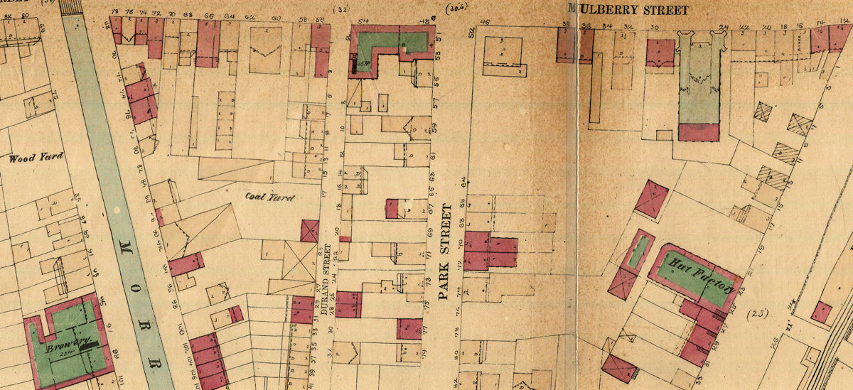 1868 Map
42 1/2, 48, 60 Mulberry Street
