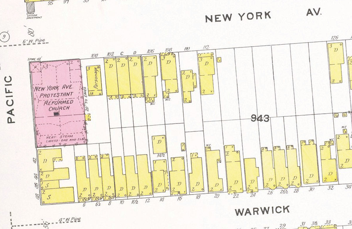 1908 Map
36 Pacific c. New York Avenue
