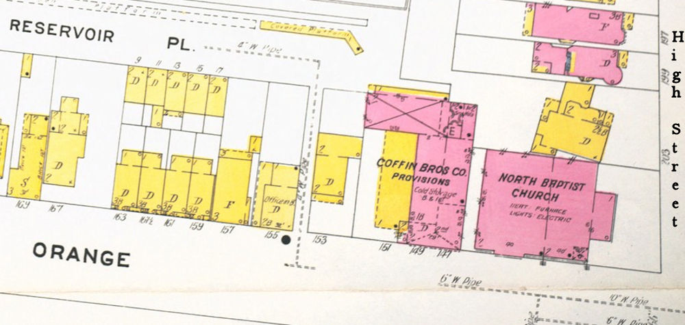 1909 Map
145 Orange Street c. High Street
