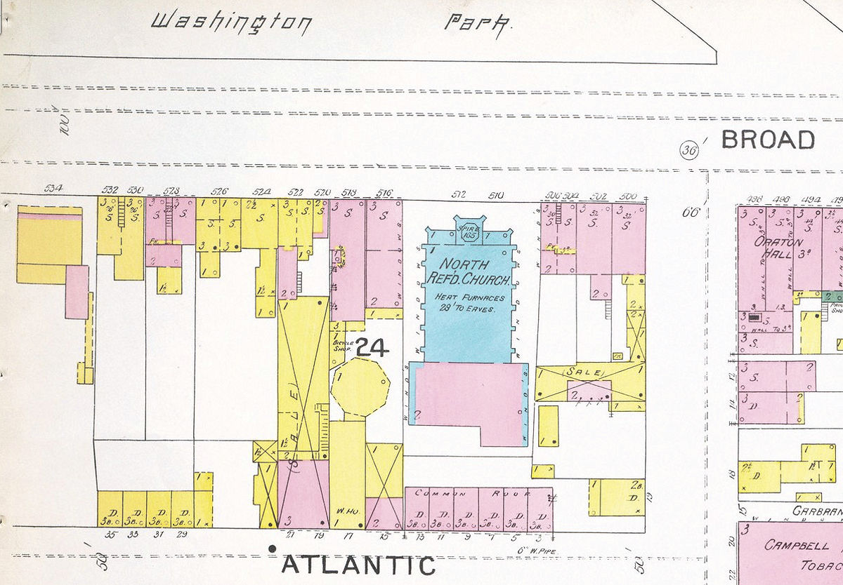 1892 Map
510 Broad Street 
