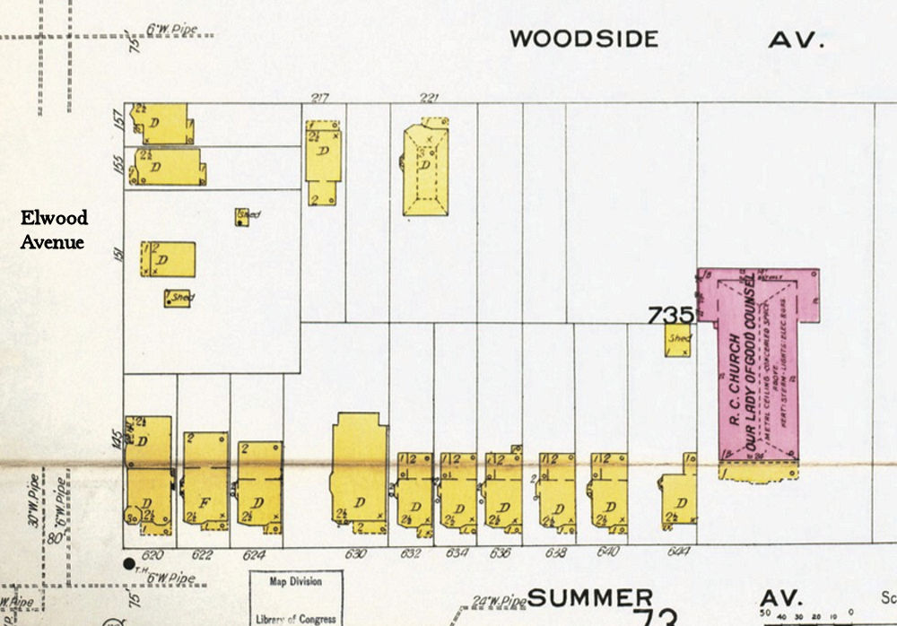 1909 Map
646 - 654 Summer Avenue
