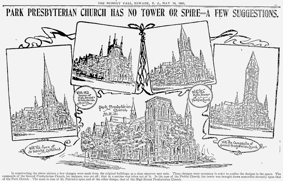 Park Presbyterian Church has no Tower or Spire - A Few Suggestions
May 10, 1903
