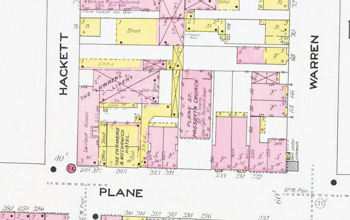 1908 Map
221 - 239 Plane Street
