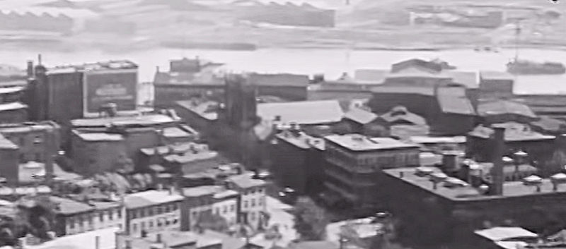 1926
When Mulberry Street passed in front of the church.
A still from "Sightseeing in Newark 1926 Part 1 "
