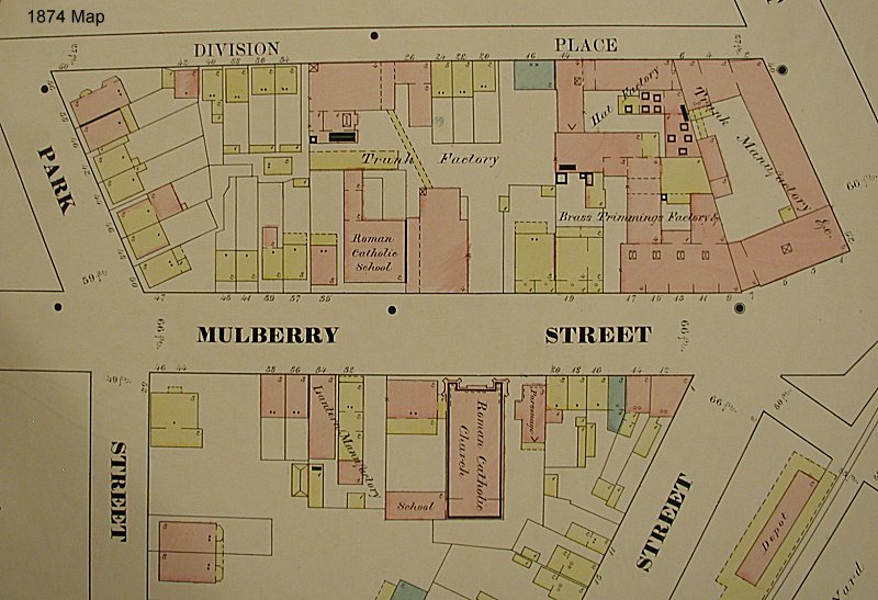 1874 Map
10 - 26 Mulberry Street
