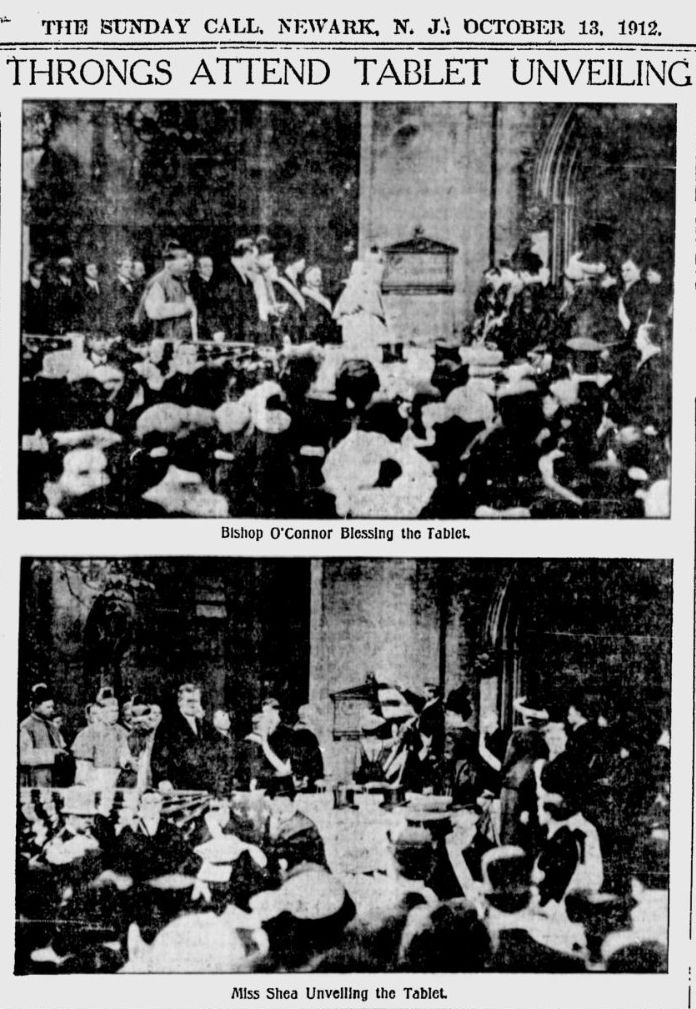Throngs Attend Tablet Unveiling
1912
