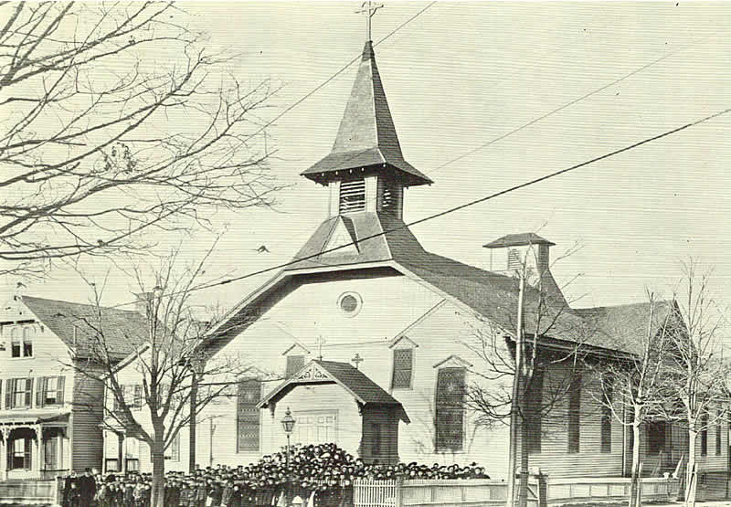 Present Church used as School
Photo from "History of the Church of St. Rose of Lima"

