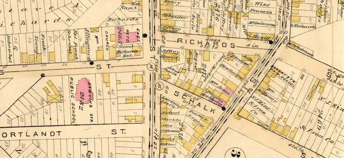 1889 Map
475, 483 Ferry Street
