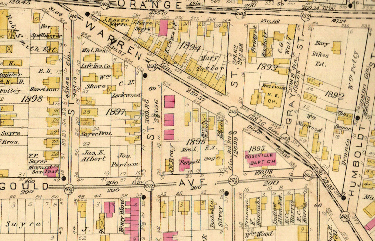 1889 Map
Warren c. Gould Ave.
