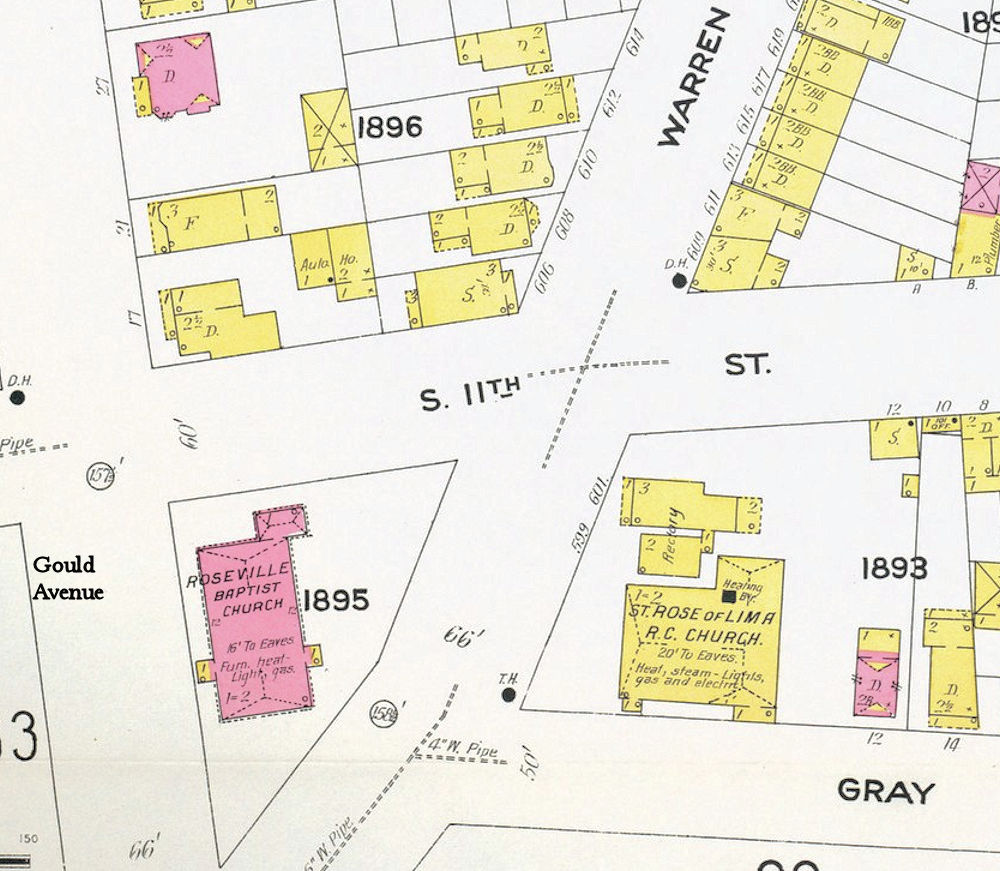 1908 Map
Warren c. Gould Ave.
