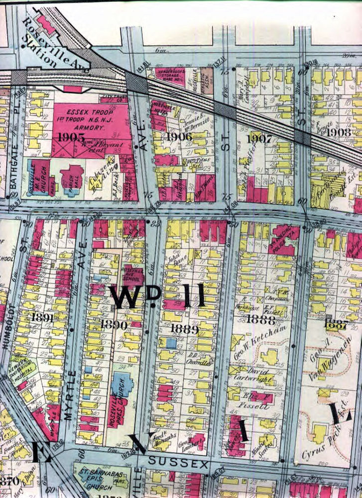 1911 Map
525 - 533 Orange Street
