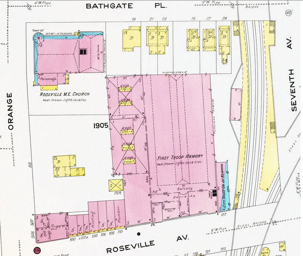 1908 Map
525 - 533 Orange Street
