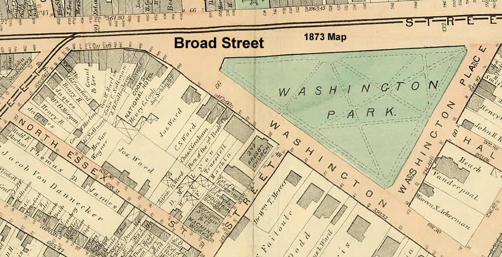 1873 Map
17, 25, 27 Washington Street c. James Street
