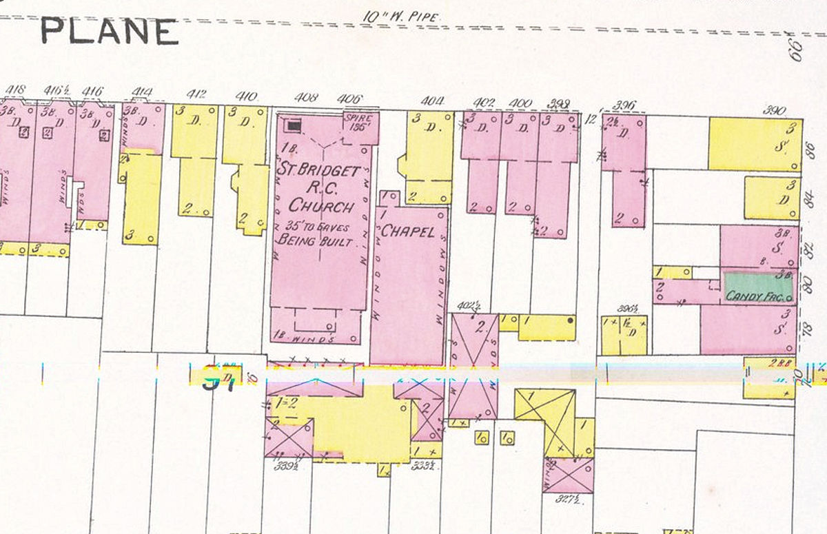 1892 Map
404 Plane Street, 341 Washington Street
