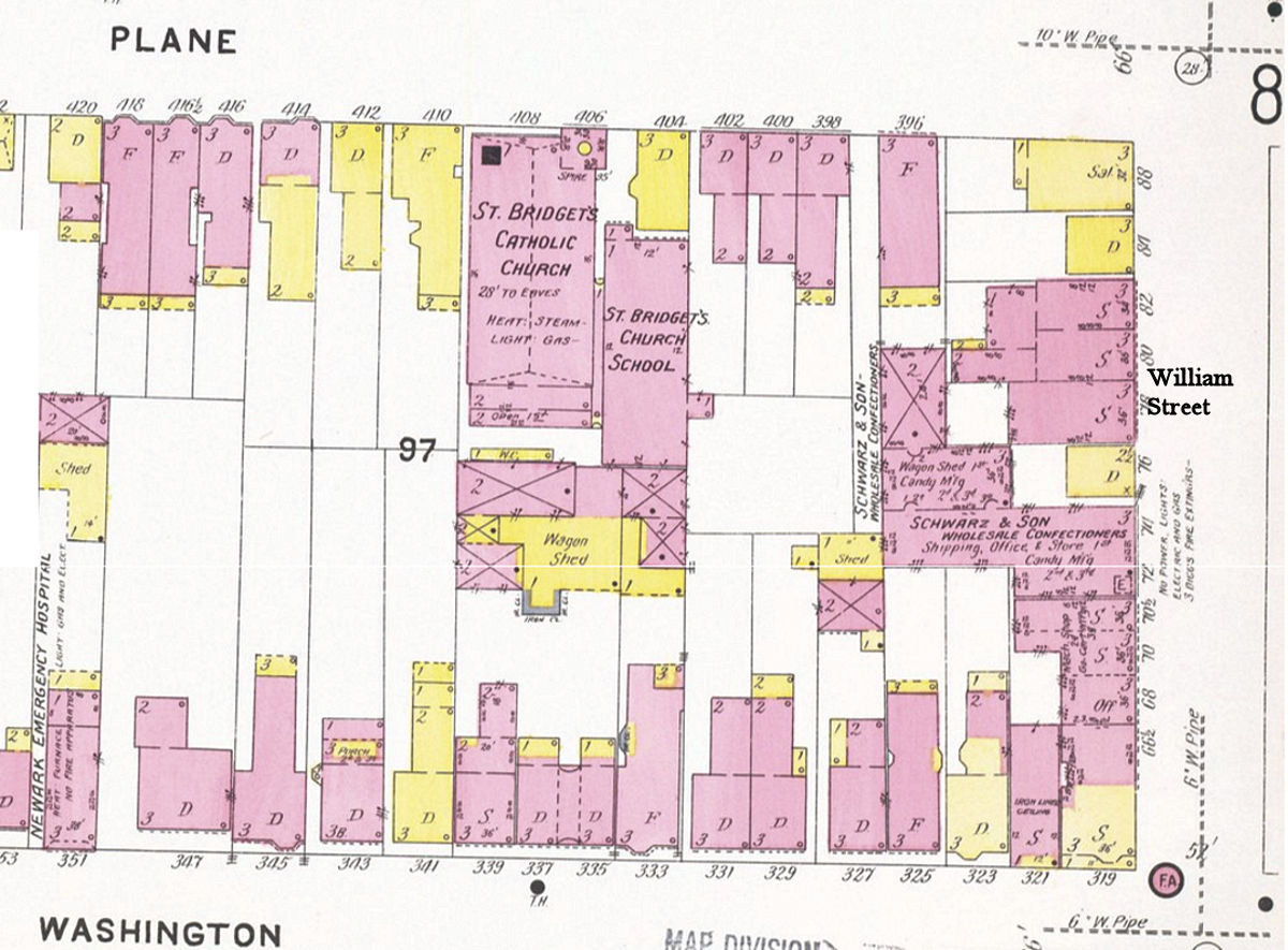 1908 Map
404 Plane Street, 341 Washington Street
