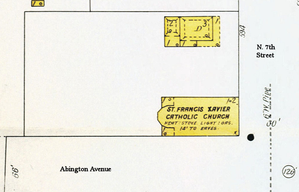 1909 Map
590 N. 7th. & Abington Ave.
