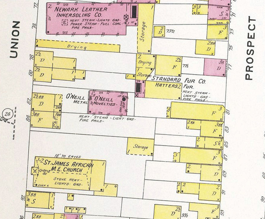 1908 Map
90 Union Street 
