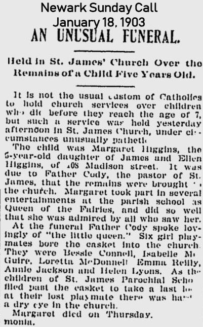 An Unusual Funeral
January 18, 1903
