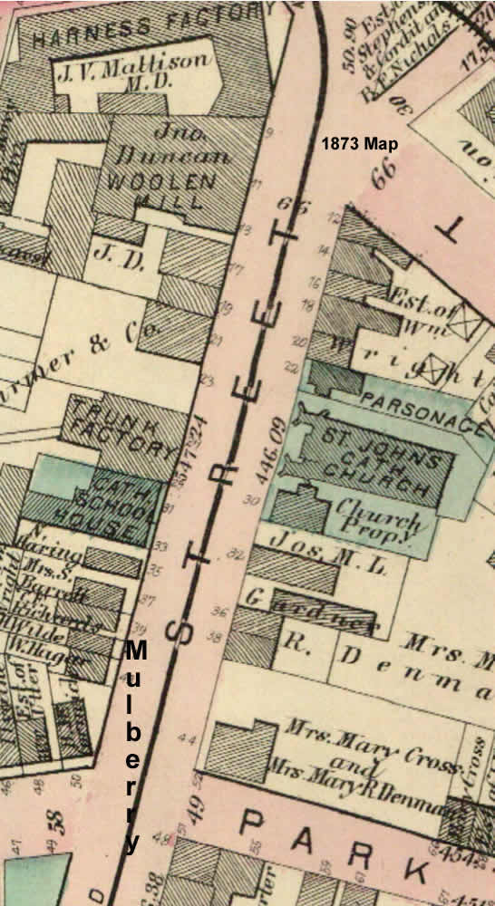 1873 Map
10 - 26 Mulberry Street
