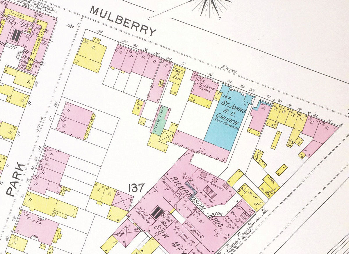 1892 Map
10 - 26 Mulberry Street
